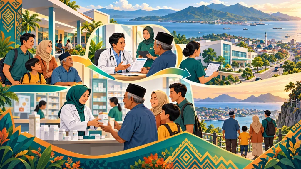 Ilustrasi alur informasi JKN dan Program Rujuk Balik di Palopo