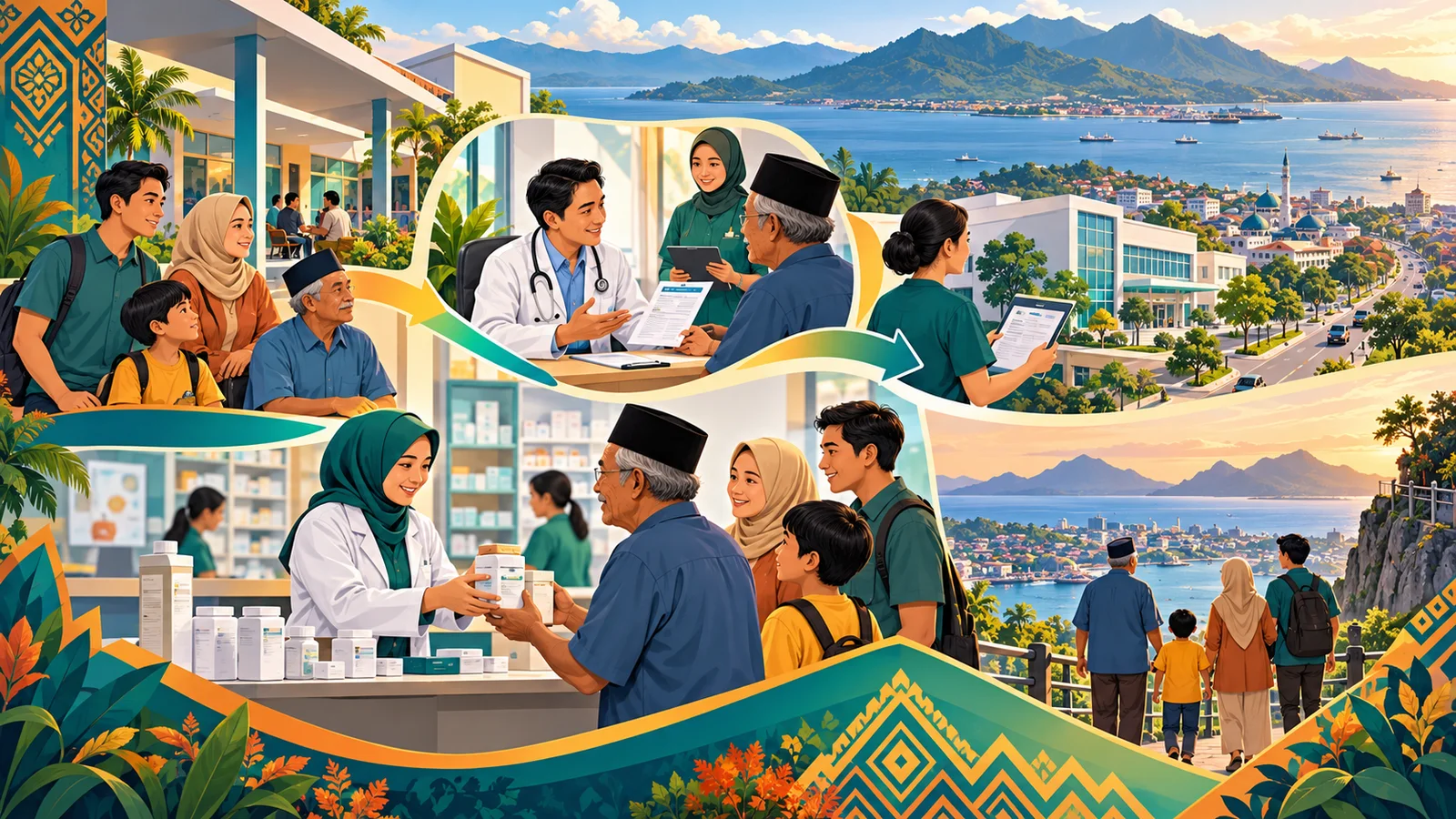 Panduan JKN dan PRB dengan dokumen, peta, dan langkah informasi