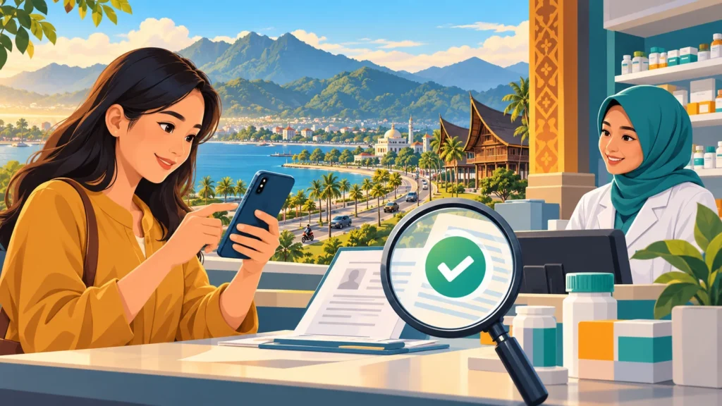 Ilustrasi memeriksa sumber resmi informasi JKN